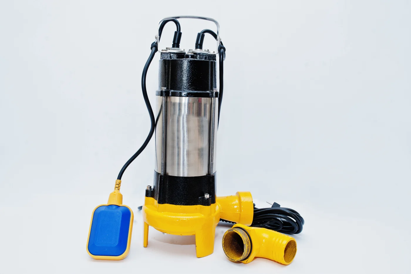 Deep Well Submersible Pump Isolated On White.