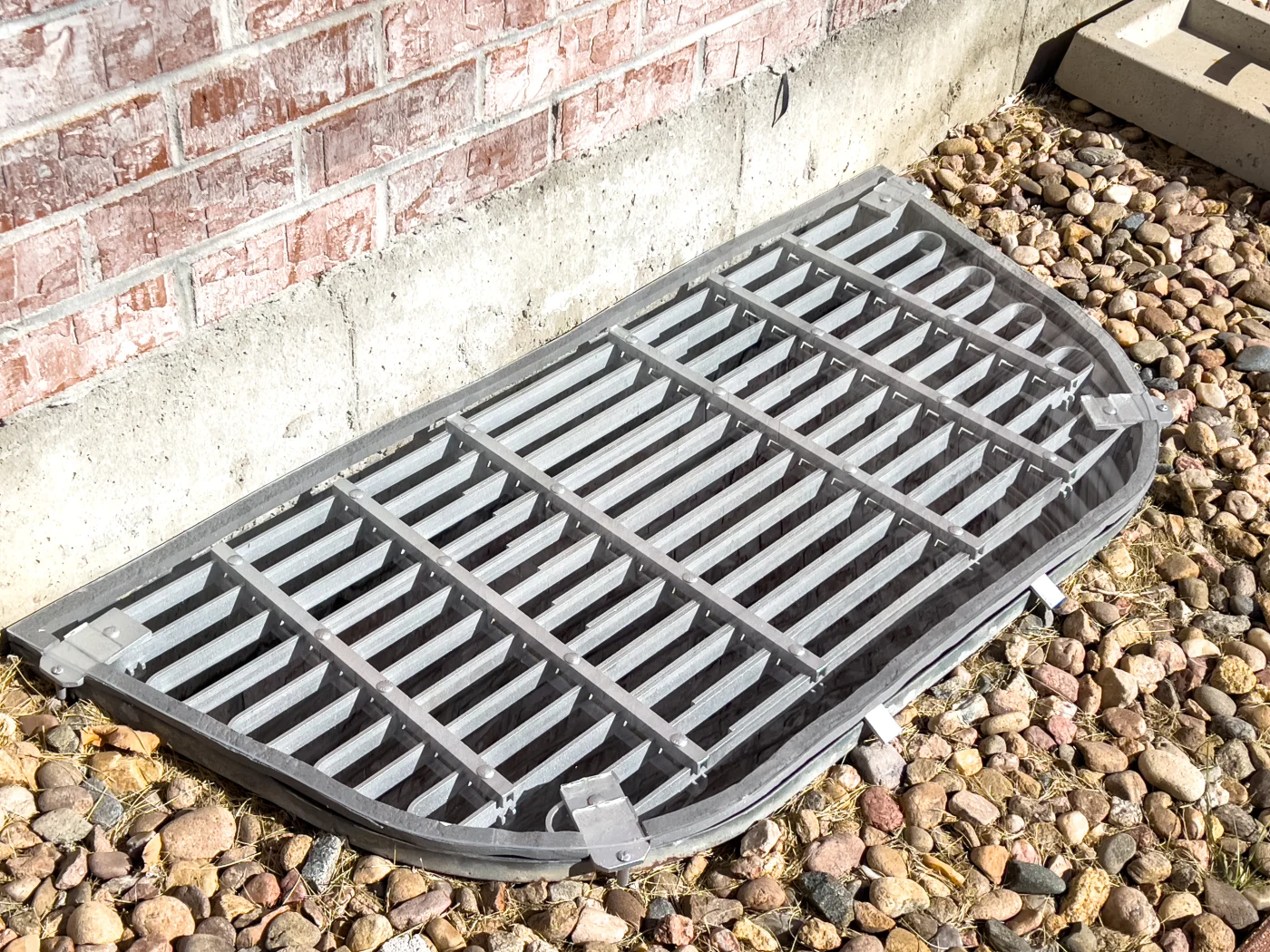 A foundation drain in a San Mateo, CA building.